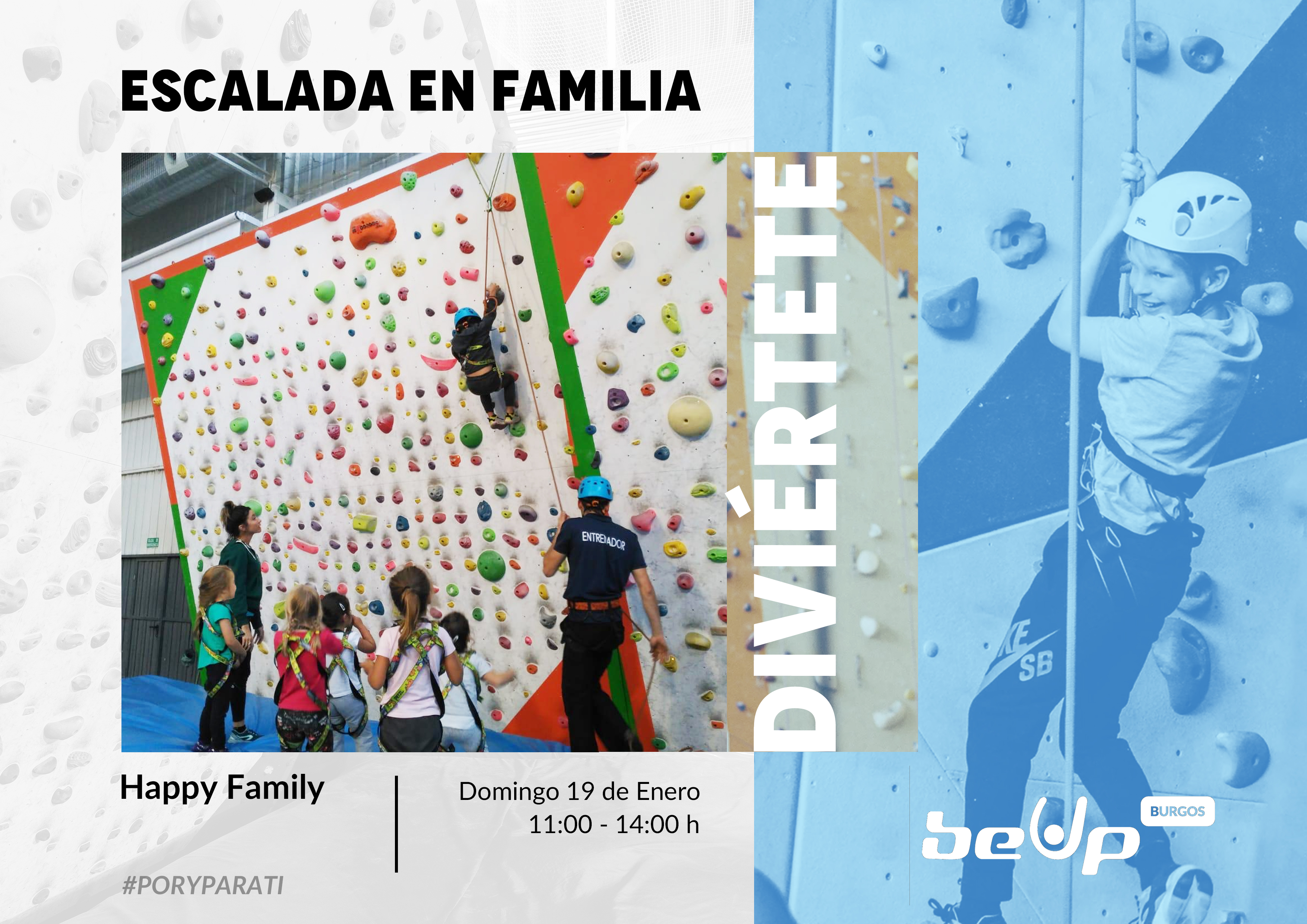 Escalada en familia